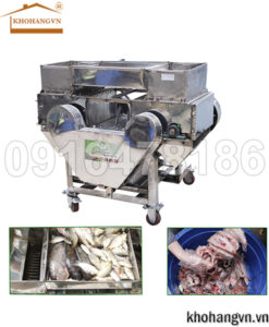 Máy cắt cá mồi 2 đầu cắt 3A4Kw