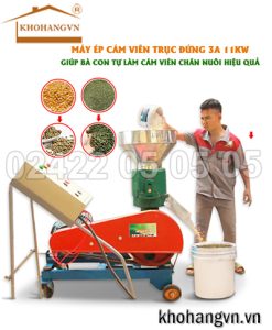Máy ép cám viên trục đứng 3A11Kw